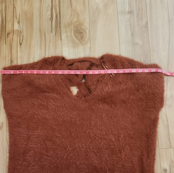 Kaisley Anthropologie Tunic Oversized Furry Sweater Size LARGE - Picture 10 of 11